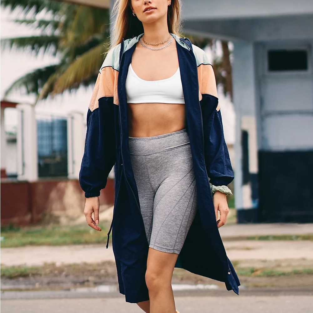 Free People | Color Block Windbreaker Jacket